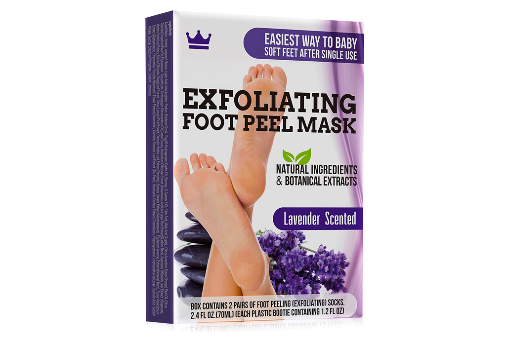 la la lash, foot peel mask