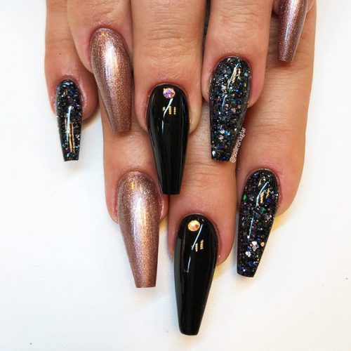 Long Nails of the Coffin Shape Picture 5
