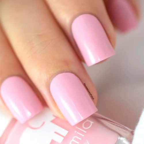 Pure Baby Pink Nails #purenailcolors #pinknails #shortnails