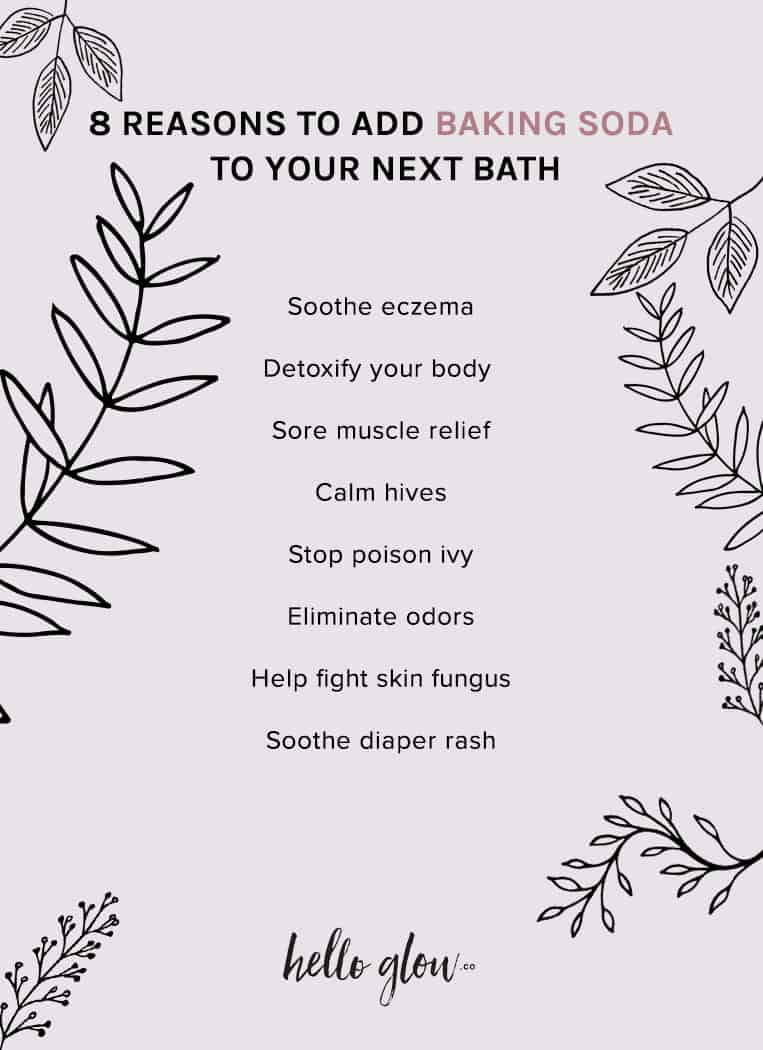 8 reasons to add baking soda to your next bath - Hello Glow