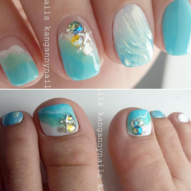 Summer Mani Pedi For Beach Time picture 2