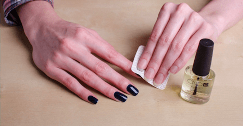 Шаг 2. Подготовка ногтевой пластины - Обезжиривание