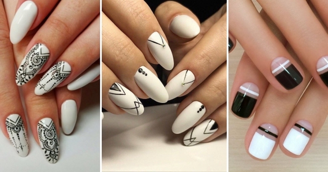 Черно-белый дизайн ногтей – тенденции и тренды для ногтей любой длины