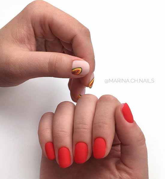 Маникюр с фруктами 2020-2021: фото-новинки дизайна ногтей