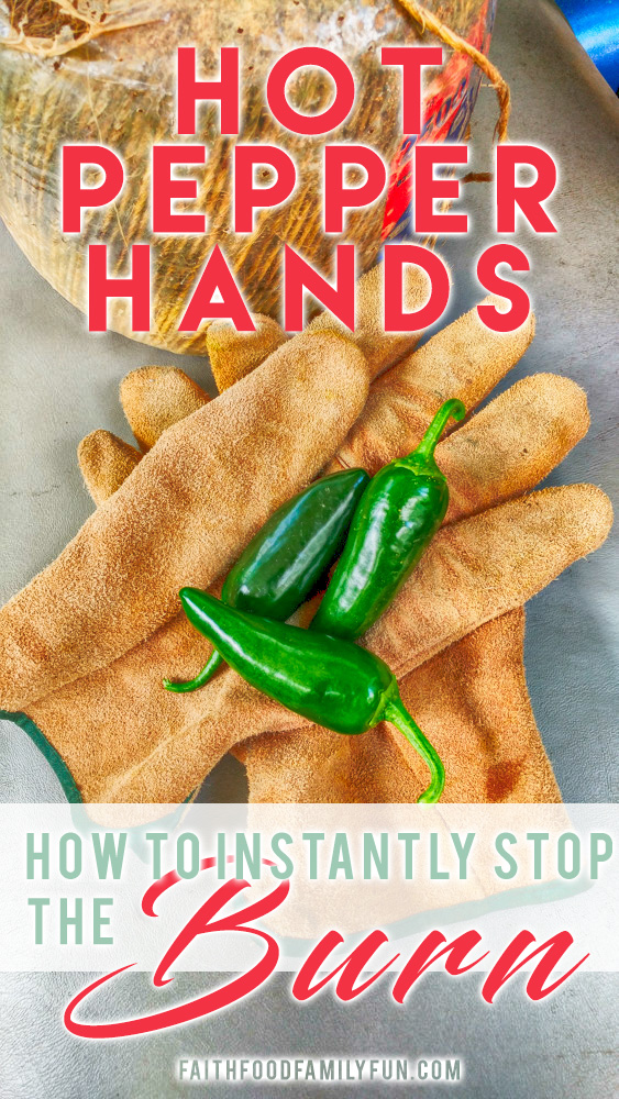 Hot Pepper Hands - How to INSTANTLY Stop the Burn 
