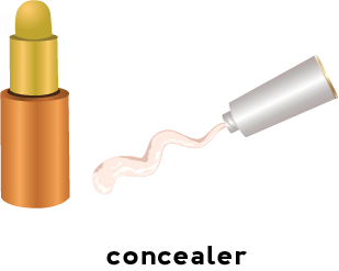 An image of a concealer stick and a tube with liquid concealer